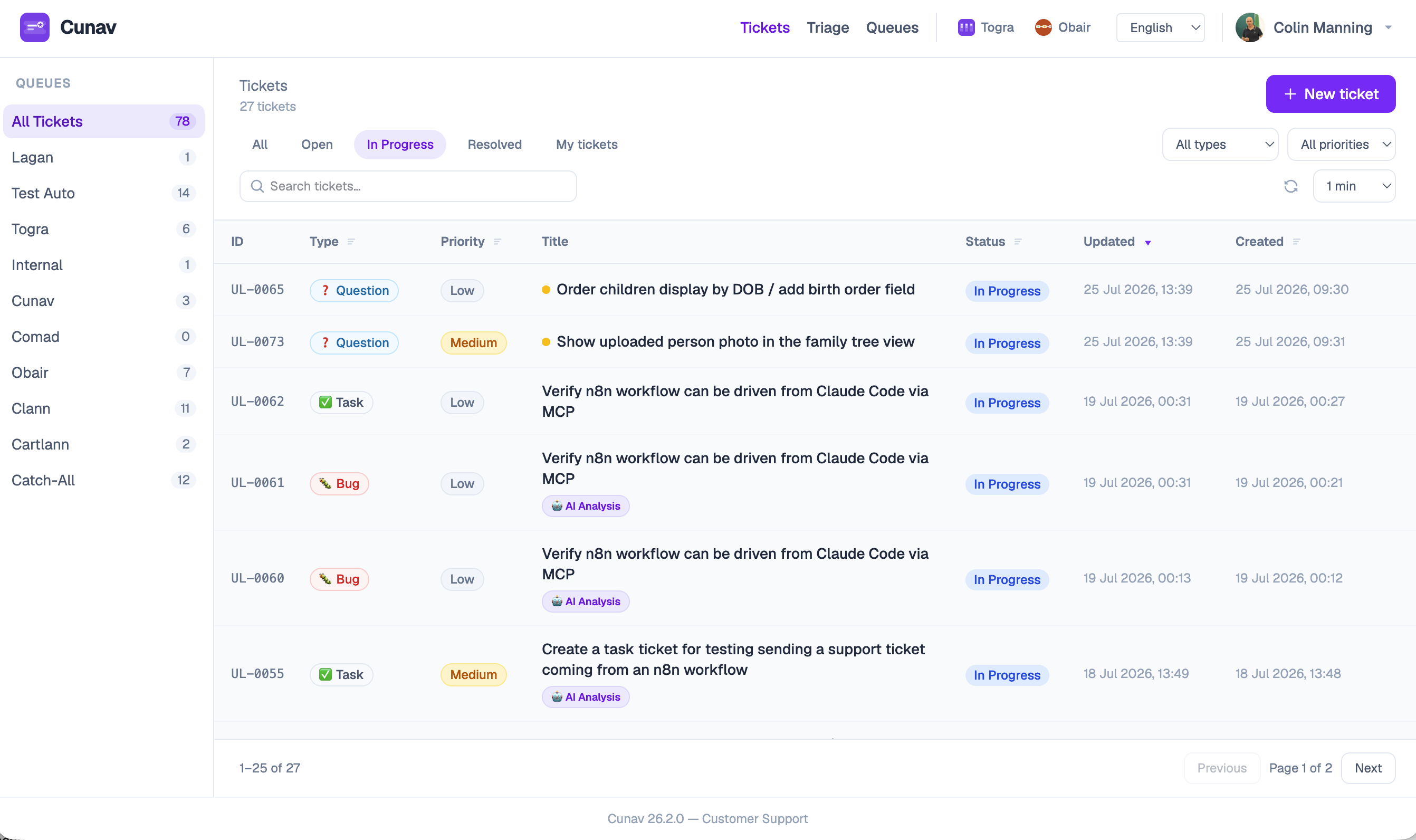 Cunav isn't just a Ticketing System — It's Workflow-Powered Customer Communication